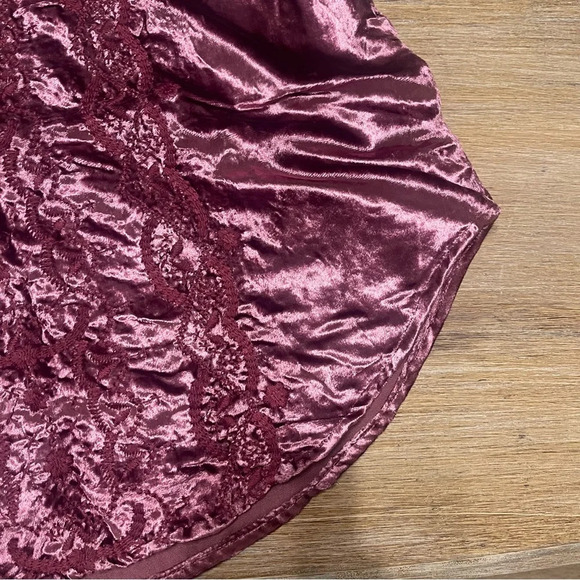 Soft Surroundings Embroidered Velvet Boho Shift Dress Sz XS - Picture 4 of 8